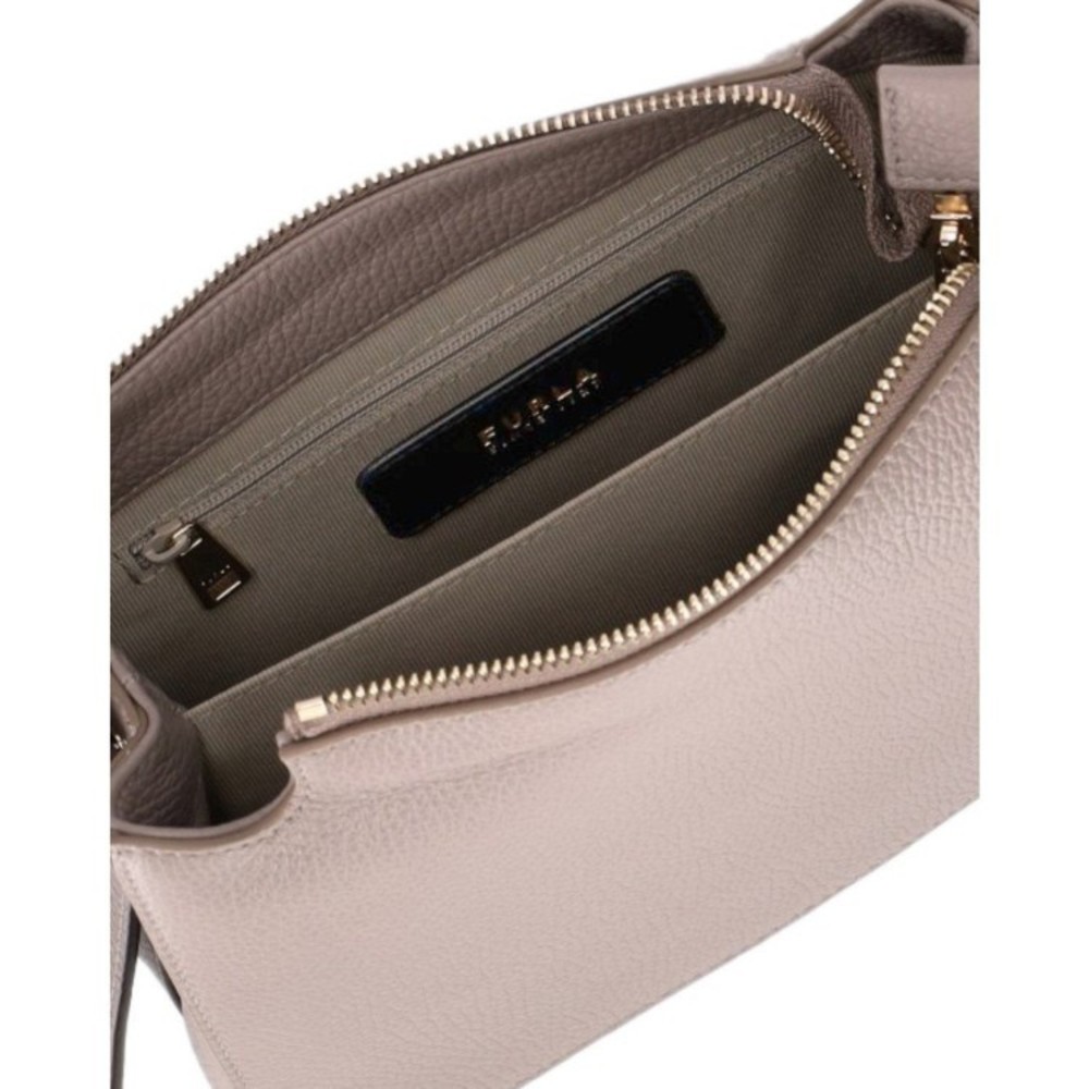 Furla Nuvola S Stucco Gray Crossbody Bag - NWT - Picture 5 of 5
